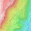 Mappa topografica Le Terrail, altitudine, rilievo