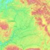 Mappa topografica Transylvania, altitudine, rilievo