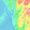 Mappa topografica Crotonville, altitudine, rilievo