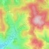 Mappa topografica Cime de Cours, altitudine, rilievo