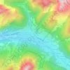 Mappa topografica Chez les Thoules, altitudine, rilievo