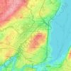 Mappa topografica Le Grand-Saconnex, altitudine, rilievo