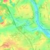 Mappa topografica Arlington Knolls, altitudine, rilievo