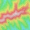 Mappa topografica Flagpole Knob, altitudine, rilievo