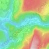 Mappa topografica Étables-le-Haut, altitudine, rilievo