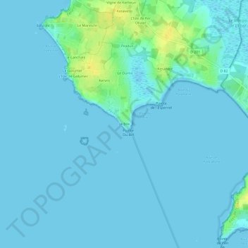 Mappa topografica Le Bile, altitudine, rilievo