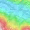 Mappa topografica La Cuttaz, altitudine, rilievo