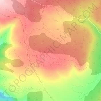 Mappa topografica La Ballestera, altitudine, rilievo