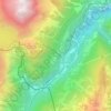 Mappa topografica Giétroz, altitudine, rilievo