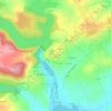 Mappa topografica Les Landes De Trévéjan, altitudine, rilievo
