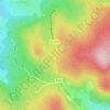 Mappa topografica Col de la République, altitudine, rilievo