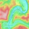 Mappa topografica Solférino, altitudine, rilievo