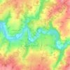 Mappa topografica Sciaux, altitudine, rilievo