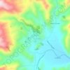 Mappa topografica Azurduy, altitudine, rilievo