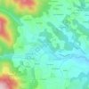 Mappa topografica La Coupière, altitudine, rilievo
