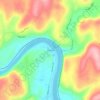 Mappa topografica West Falls, altitudine, rilievo