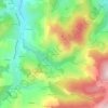 Mappa topografica Montieux, altitudine, rilievo
