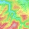 Mappa topografica Erbismühle, altitudine, rilievo
