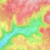 Mappa topografica Les Bastiens, altitudine, rilievo