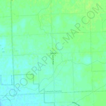 Mappa topografica Starville, altitudine, rilievo