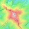 Mappa topografica Pic d'Orhy, altitudine, rilievo