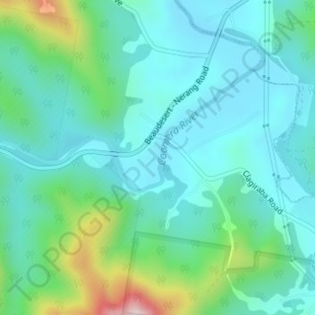 Mappa topografica Clagiraba, altitudine, rilievo