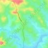 Mappa topografica Diarofio, altitudine, rilievo