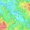 Mappa topografica Le Mas, altitudine, rilievo