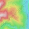 Mappa topografica Jengging, altitudine, rilievo