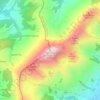 Mappa topografica Dent de Lys, altitudine, rilievo