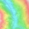 Mappa topografica La Tour VS, altitudine, rilievo