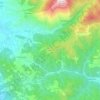 Mappa topografica Frascalino, altitudine, rilievo