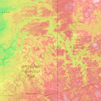 Mappa topografica Malcom Island, altitudine, rilievo