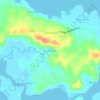 Mappa topografica Cagaasan, altitudine, rilievo