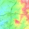 Mappa topografica Pousadela, altitudine, rilievo