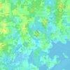 Mappa topografica Manehuel, altitudine, rilievo