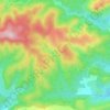 Mappa topografica Les Crozes, altitudine, rilievo