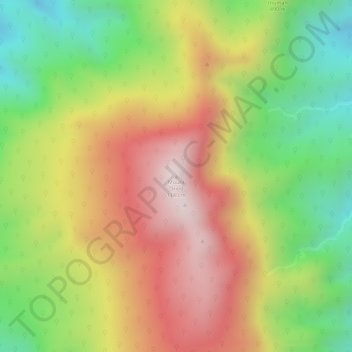 Mappa topografica Mount Oriod, altitudine, rilievo