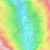 Mappa topografica Zinal, altitudine, rilievo