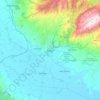 Mappa topografica Σέρρες, altitudine, rilievo
