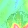 Mappa topografica Forsinard, altitudine, rilievo