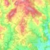 Mappa topografica Le Mas, altitudine, rilievo