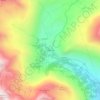 Mappa topografica Niederalp, altitudine, rilievo
