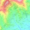 Mappa topografica Sanguinetti, altitudine, rilievo