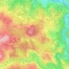 Mappa topografica Le Pin, altitudine, rilievo