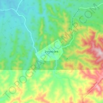 Mappa topografica Irvinebank, altitudine, rilievo