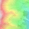 Mappa topografica Mont Rond, altitudine, rilievo