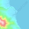 Mappa topografica Cabolutan, altitudine, rilievo