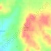Mappa topografica Slipdown Mountain, altitudine, rilievo
