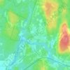 Mappa topografica Carolina, altitudine, rilievo